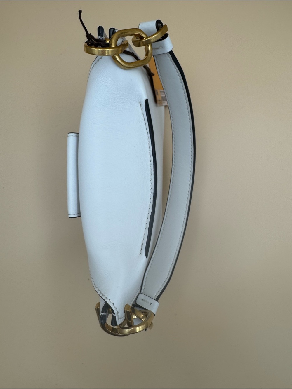 TOD’S Kate Mini White Leather Gold Chain Shoulder Bag NWT Authentic - Picture 4 of 13